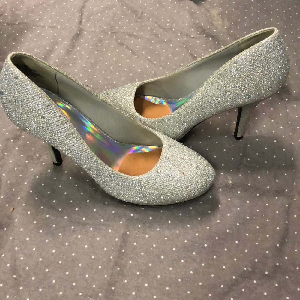 Silver Slipper heels